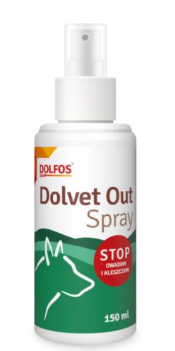 Dolfos Dolvet Out Spray Dog STOP owadom i kleszczom 150ml 