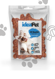 IdeaPet Kostka łosoś z ryżem 500g