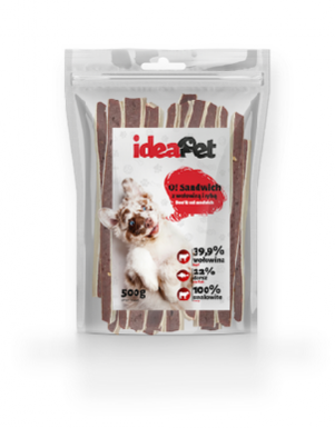 IdeaPet Sandwich z wołowiną rybą dla psa 500g
