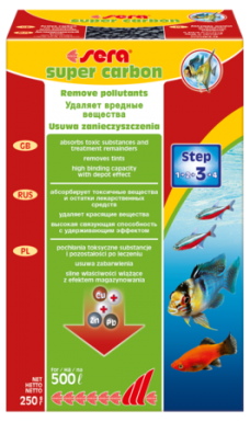 Sera Super Carbon - węgiel aktywny usuwa zanieczyszczenia