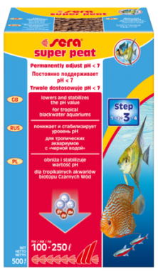 Sera Super Peat - torf granulowany trwale dostosowuje pH 500g