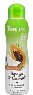 Tropiclean Papaya & Coconut Pet Shampoo - luksusowy szampon i odżywka w jednym 355ml