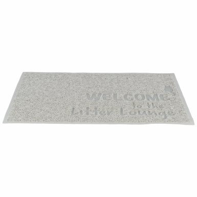 Trixie Mata pod kuwetę dla kota z PVC jasnoszara 40x60cm