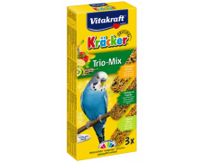 Vitakraft Kracker Trio-Mix kolby dla papugi falistej kiwi, banan i papryka 3szt.