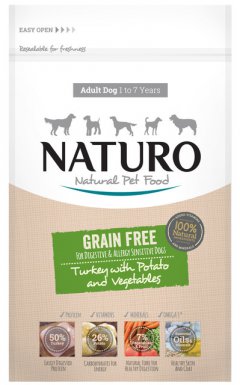 Naturo Grain Free Adult Indyk z ziemniakami i warzywami 2kg