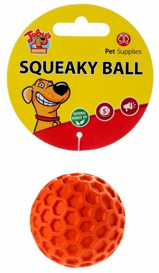 Toby's Choice Squeaky Ball Small wykonana z naturalnej gumy 5,5cm