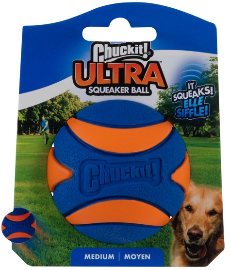 Chuckit! Ultra Squeaker Ball Medium piłka z naturalnej gumy 6,5cm