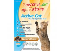 Power of Nature Active Cat Cookie's Choice - kurczak, brązowy ryż bez glutenu dla kotów i kociąt
