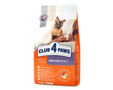 Club4Paws Premium Indoor 4in1 karma dla dorosłych kotów przebywających wyłącznie w domu 14kg