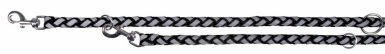 Trixie Cavo Reflect Smycz regulowana dla psa czarna odblaskowa (S–M) 2.00m/o12mm