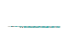 Trixie Cavo Reflect regulowana smycz odblaskowa dla psa morski błękit
