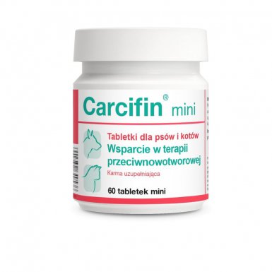 Dolvit Carcifin Mini wsparcie w terapii przeciwnowotworowej dla psów i kotów 60szt.