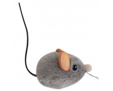 Petstages Squeak Squeak Mouse Plush Cat Toy - Myszka piszcząca