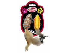 Pet Nova Myszki z piórami 2szt. 