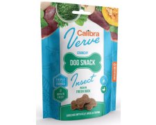 Calibra Dog Verve Crunchy Snack Insect bezbożowe przysmak z insektami i wybranym mięsem 150g