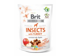 Brit Crunchy Snack Insects with Turkey przysmak bogataw insekty indyka z jabłkami 200g