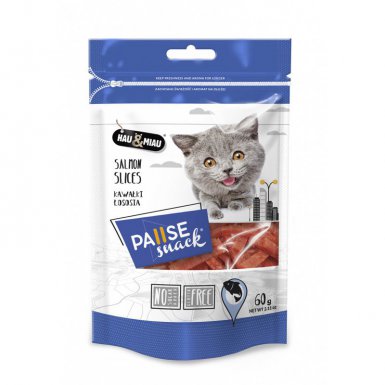 Hau & Miau Pause Snack kawałki łososia dla kota 60g
