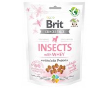 Brit Crunchy Snack Insect Puppy przysmak dla szczeniąt z insektami i probiotykiem 200g