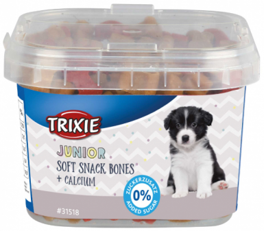 Trixie Junior Soft Snack Bones miękkie przysmaki dla szczeniąt z wapniem 140g