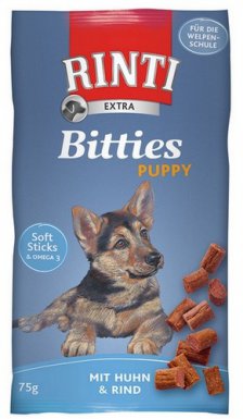 Rinti Extra Bitties Puppy Huhn & Rind kurczak i wołowina 75g