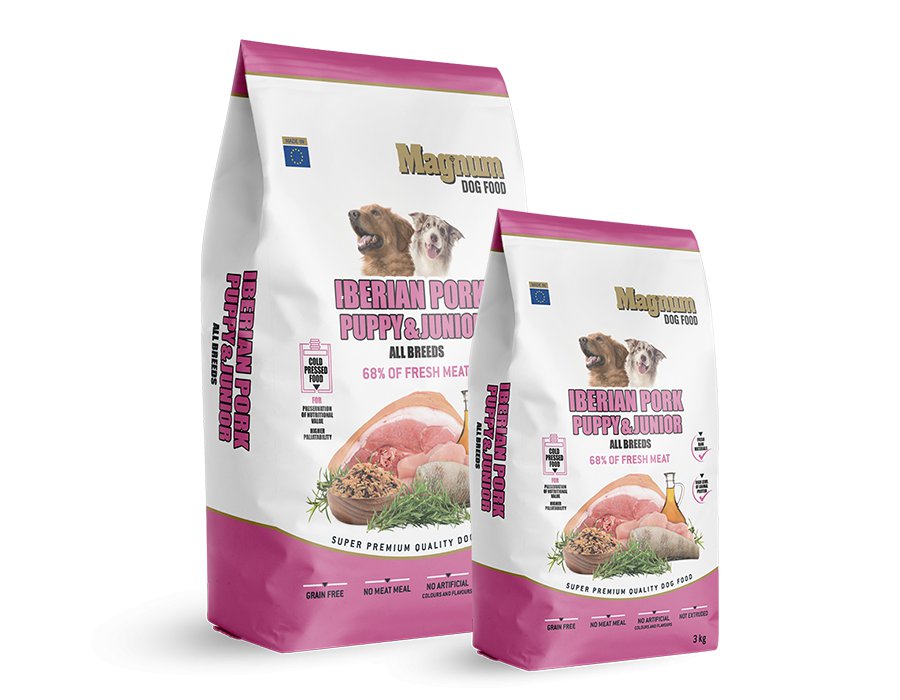 Magnum Iberian Pork Puppy & Junior Karma dla szczeniąt z wieprzowiną 3kg