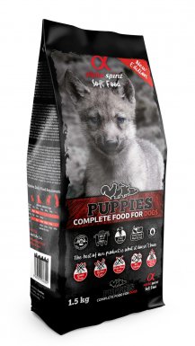 Alpha Spirit Puppies pełnoporcjowa karma półwilgotna / miękka dla szczeniąt z indykiem i rybą