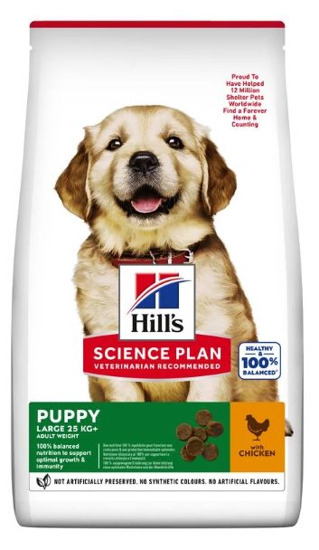Hill's Science Plan Puppy Large Breed karma dla szczeniąt dużych ras z kurczakiem