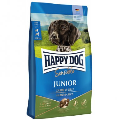 Happy Dog Sensible Junior delikatna karma dla szczeniąt w wieku 7-18 miesięcy jagnięcina z ryżem