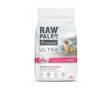 Raw Paleo Ultra Puppy Medium&Large Size Beef monobiałkowa karma z wieprzowiną 