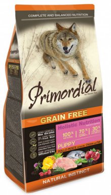 Primordial Dog Grain Free Puppy Chicken & Sea Fish bezzbożowa karma dla szczeniąt z kurczakiem i rybami morskimi