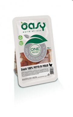 Oasy One protein monoproteinowe przysmaki dla psa 100% piersi z kurczaka 80g 