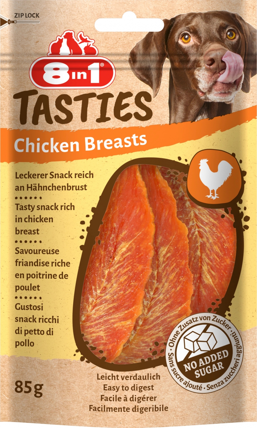 8in1 Tasties Chicken Breasts Przysmak dla psa pierś kurczaka 85g