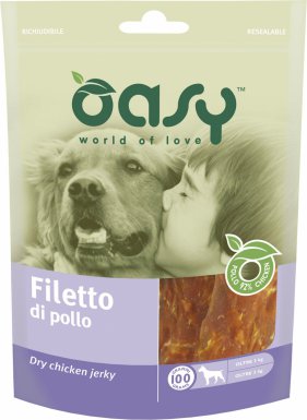 Oasy suszone kąski z kurczaka naturalny przysmak dla psa 100g