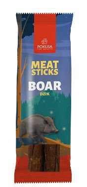 Pokusa Feel The Wild Meat Sticks mięsne gryzaki dla psów dzik 100g