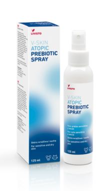 V-Skin Atopic Prebiotic spray wspomagający odbudowę i równowagę funkcji ochronnej skóry 125ml