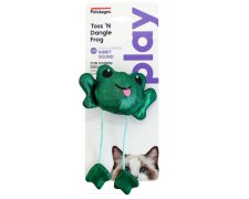 Petstages Toss 'N Dangle Frog Catnip Cat Toy dyndająca żaba dla kota