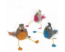 Ebi Zabawka ptaszek z piórkami dla kota 15cm 
