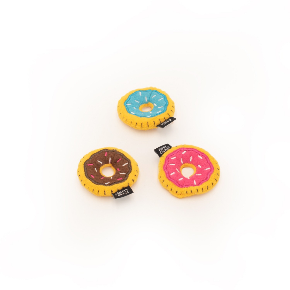 ZippyClaws pluszowe Donuty zabawka dla kota 6x6x1,5cm