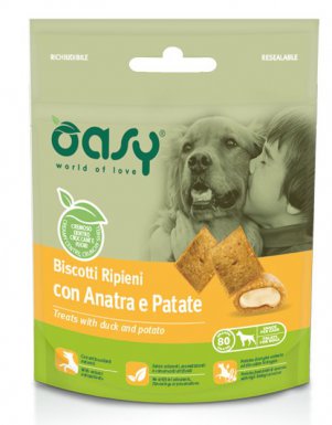 Oasy ciastka dla psów z kaczką i ziemniakami 70g