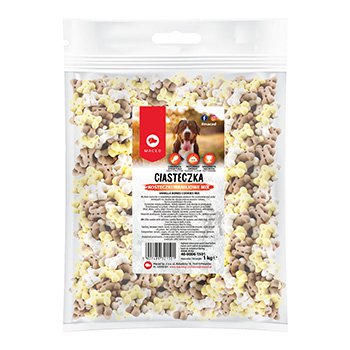 Maced ciastka wanilla kosteczki mix dla psa 1kg