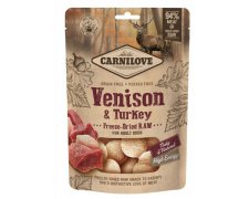 Carnilove Freeze-dried Snack Raw Venison & Turkey przysmak z dziczyzną i indykiem dla psa 60g