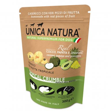 Unica Natura Adult All Breeds Ciasteczka z owocami tropikalnymi 300g