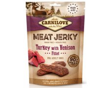 Carnilove Dog Jerky Turkey & Venison Fillet - indyk i filet z dziczyzny 100g