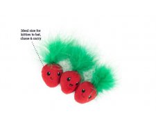 Petstages Straw-Babies Cat Dental Catnip Toy Truskaweczki dla kotka z kocimiętką