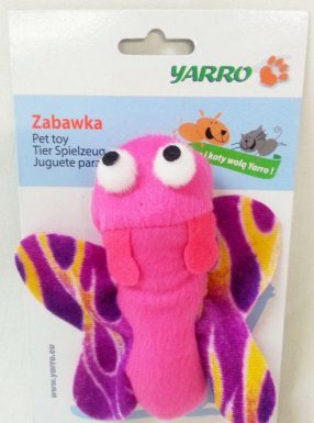 Yarro Motyl z kocimiętką zabawka dla kota 12cm