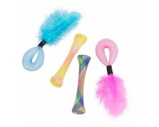 Trixie Zestaw Tubes zabawki dla kota do 15 cm z kocimiętką 4szt.