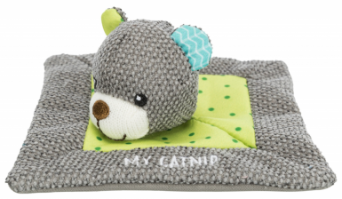 Trixie Junior Snuggler zabawka dla kota miś z kocimiętką 13x13cm