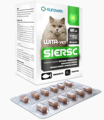 Eurowet Wita-Vet Sierść ogranicza linienie 