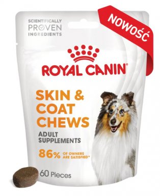 Royal Canin Skin & Coat Adult zdrowa skóra i piękną sierść przysmak dla psa 240g