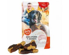 Duvo + BBQ pork T-bones kotleciki wieprzowe dla psa 300g 